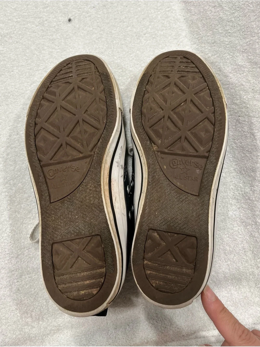 Converse Kids Black and White Low Top Sneakers